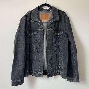 Washed Black Denim Levi’s Trucker Jacket